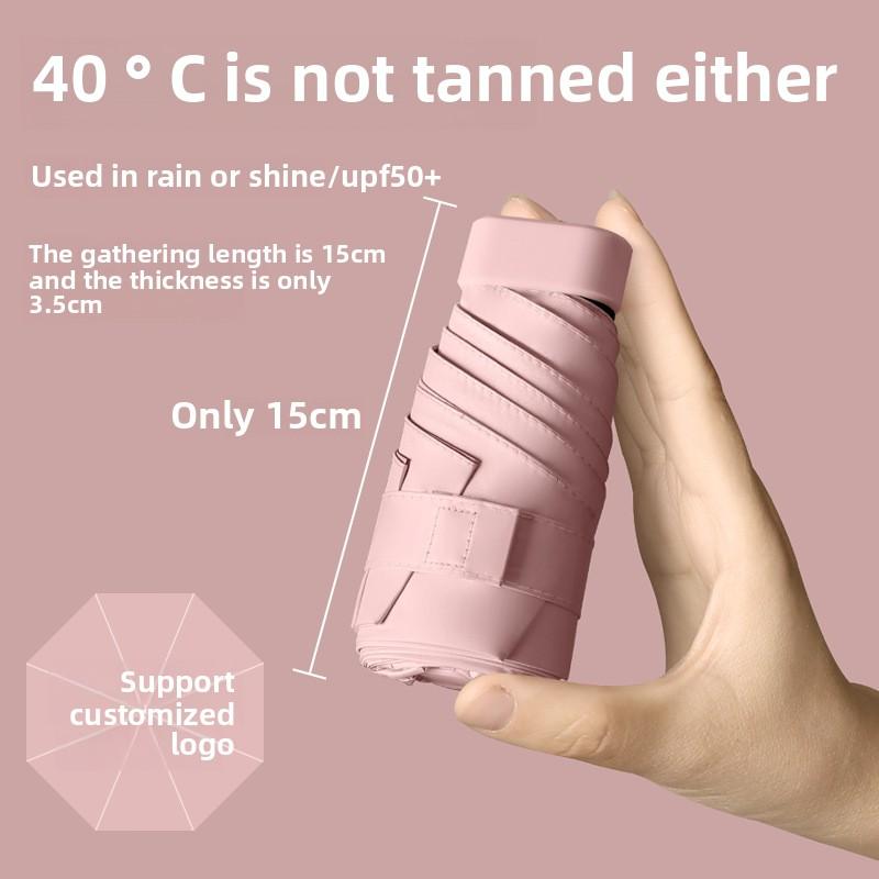 

Солнцезащита 50+УФ-защита Капсулы Двусторонний зонт Складной зонт Высококлассный Женский Солнце 50% Скидка Зонт Iron&6K