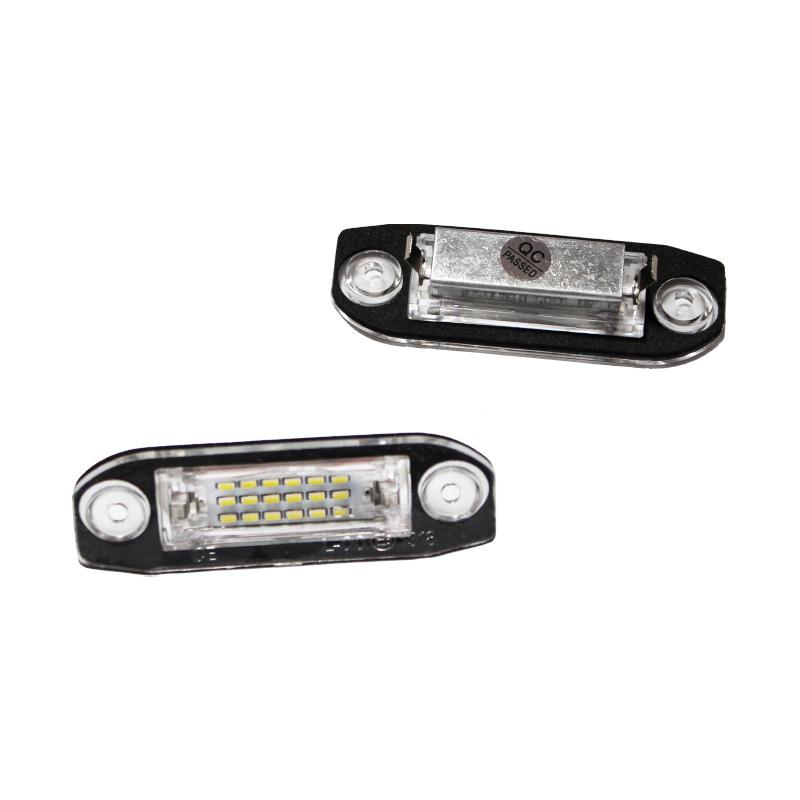 2pcs White LED Light Error Free Number License Plate Lights for Volvo S80 XC90 S40 V60 XC60 S60 C70 V50 XC70 V70 LED Tag Lights