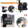 13L Camping Water Container Portable Drinking Water Bucket with Water Pump Large Capacity Outdoor Picnic Water Storage Jug