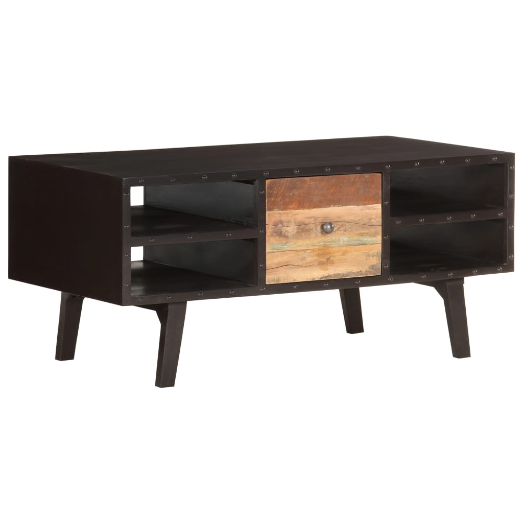 Coffee Table 100 X 50 X 45 Cm Solid Reclaimed Wood