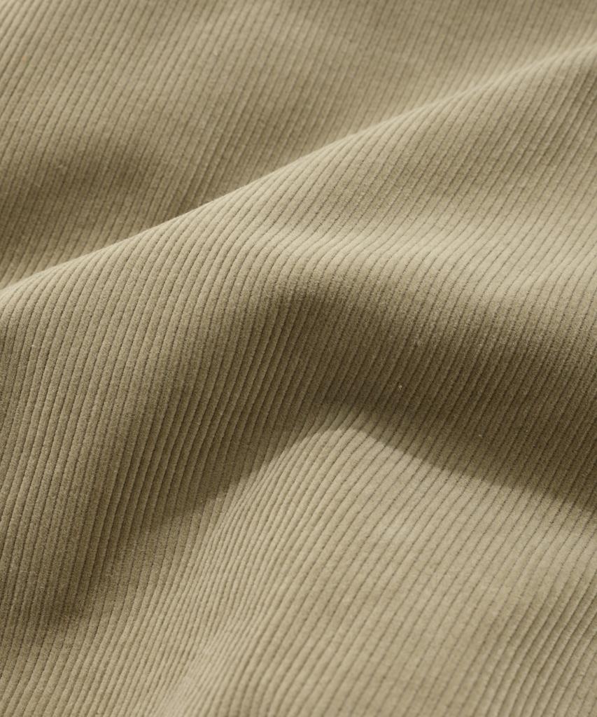COVERNAT Preppy Corduroy Varsity Jacket Beige