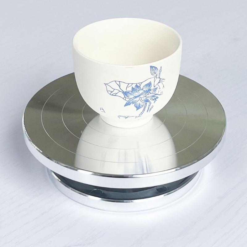 6/8/10/12in Double-Sided Pottery Turnable Wheel Turntable Sculpting Wheel Rotated Turntable Sculpting Pottery Wheel