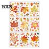 Removable Maple Leaf Decals 9 Sheets Fall Woodland Animals Window Clings, Autumn Pumpkin Clings Squirrel Fox Rabbit Glass Sticker, Anti Collision