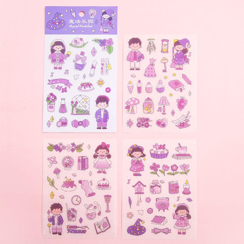 

Прозрачный пенал из ПВХ Черно-белая сумка для хранения на молнии Органайзер для макияжа 4Pcs Stickers