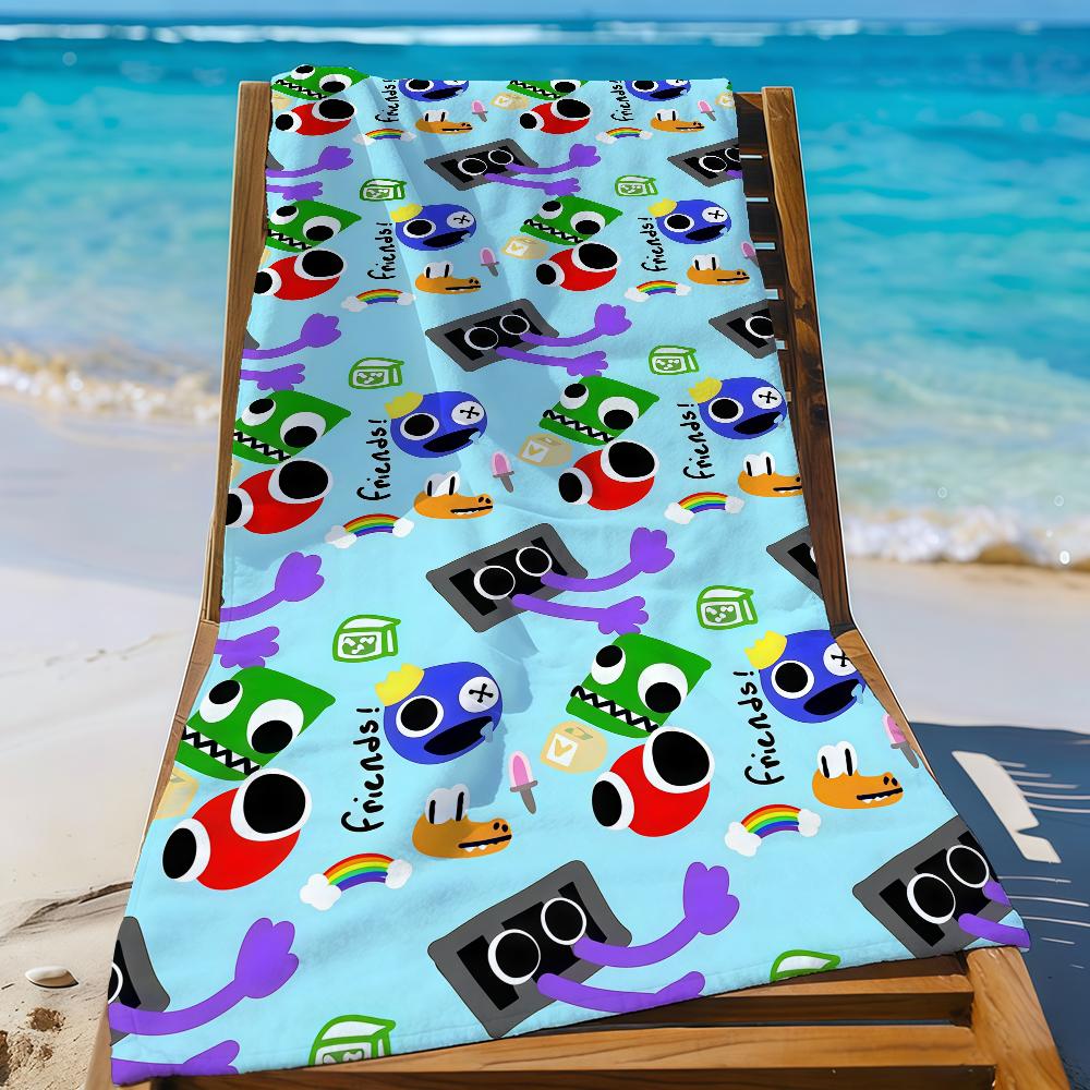 Game R-Rainbow Friends-S Towel Sports Quick Dry Travel Camping Gear Sandproof Soft Light Large Beach Towel