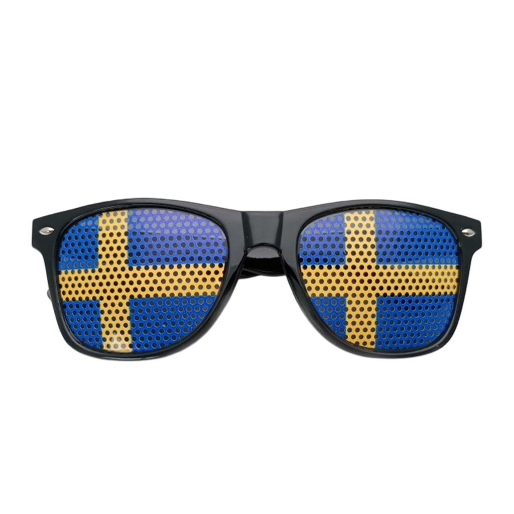 Multicolored Flag Sticker Sunglasses