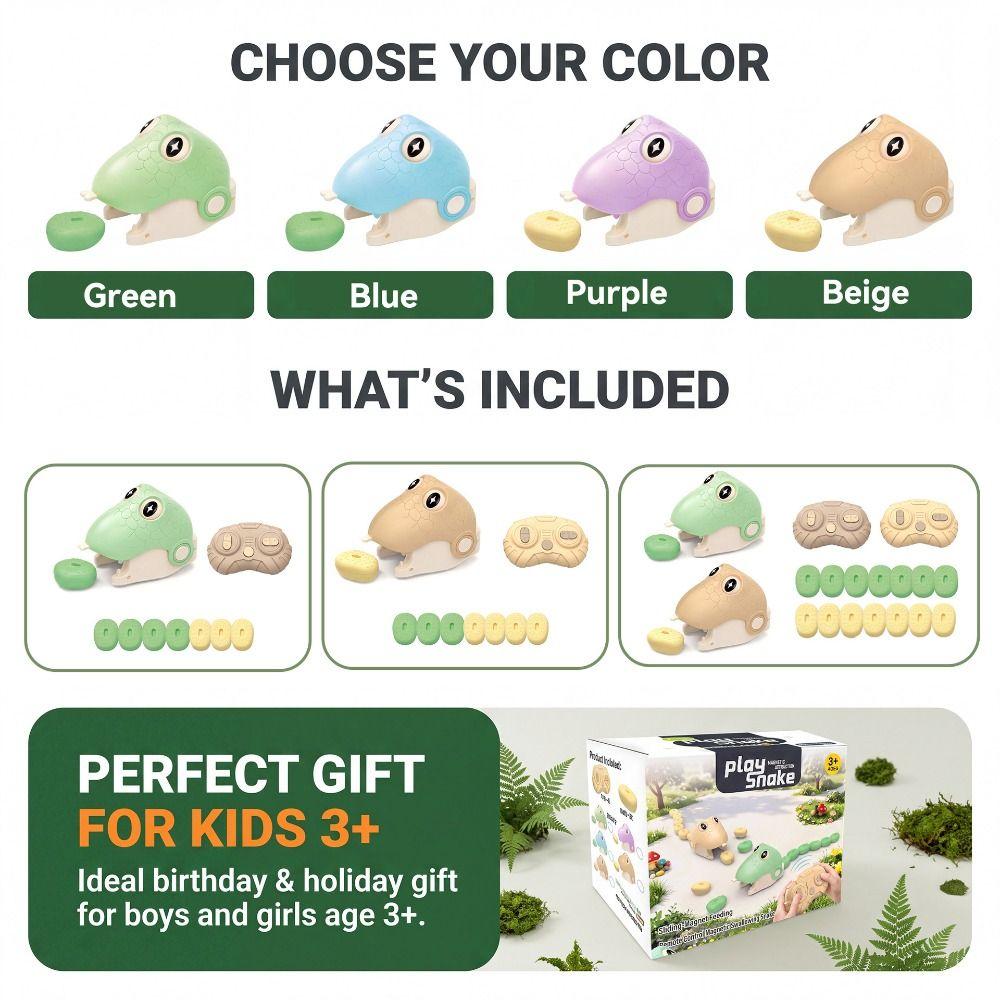 Magnetic Remote Control Car Interactive Greedy Snake Car Magnetic RC Car Tabletop Game