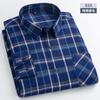 New Flannel Plaid Shirts For Man Winter Warm Cotton Long Sleeve Turn-down Collar Regular Fit Men's Clothing Casual Smart Shirts