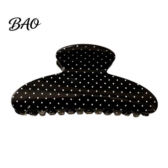 Fashion Hair Pins for Girls Polka Dot Claw Clip Women, Lightweight Acrylic Non-Slip Jaw Clip, Cute Clips Daily Commuting Elegant Strong Hold