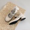 Fashion New Women Mary Jane Shoes Ladies Outdoor Butterfly-knot Pumps Spring Autumn Women's Dress Leather Solid Color Thick Heeled Shoes