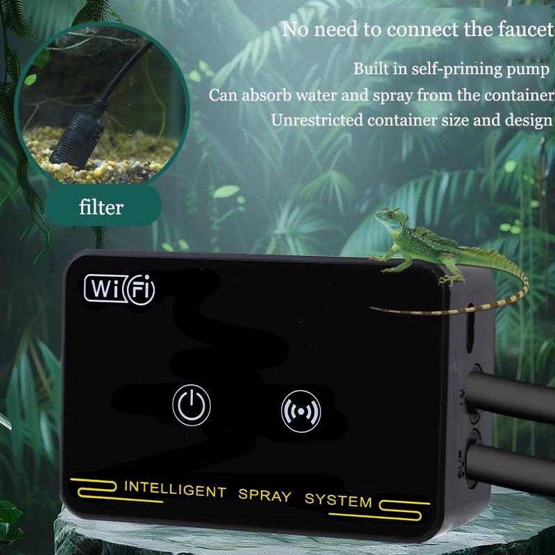 WiFi Rainforest Irrigation Timer Watering System Fog Nozzles Irrigation Kit Automatic Spray Misting Plant Watering System