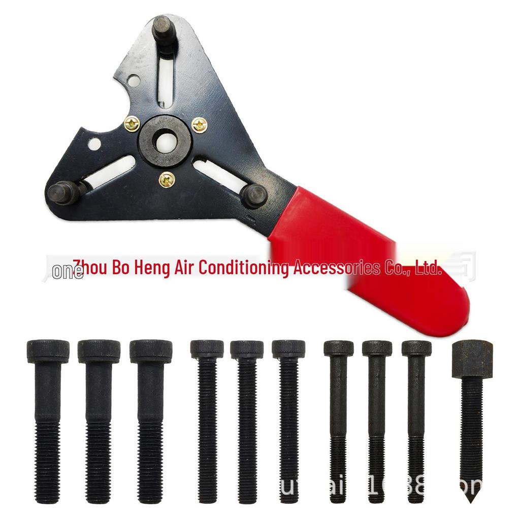 Dual-Use Wrench for Car AC Compressor Clutch Installation and Removal