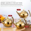 Polished Stainless Steel Teapot Water Kettle Thickened with Filter Tea Pot 1/1.5/2L Gas Induction Cooker Kettle Household Teapot