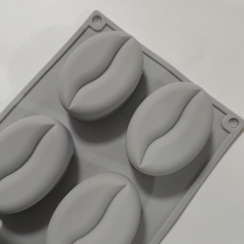 6/28Cavity Diy Coffee Bean Forms Mousse Cake Mold Silicone Pastry Molds For Baking French Dessert Cake Decorating Tools
