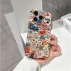 Red White Blue Scrapbook Flag Truck Hotdog Firework Art Film Aesthetic Protective Shockproof Bumper Case For iPhone 13 14 15 16 17 Pro Max Plus