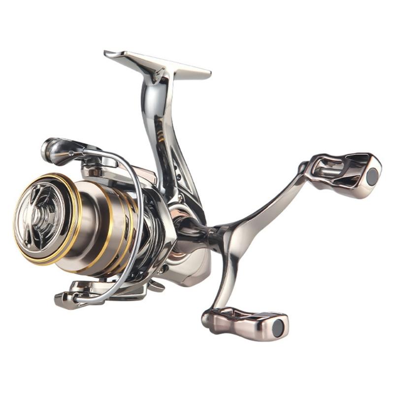 Spinnings Fishing Reel 5.2:1 Gear Ratio with Left/Right Interchangeable Collapsible Handle 13Lbs Drag Fishing Reel