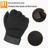 Black Mountaineering Gloves Wear-Resistant Full Finger Gloves Fashion Motorcycle Gloves  Men