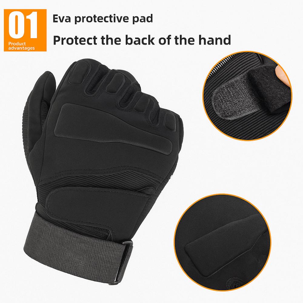 Wear-Resistant Motorcycle Gloves Anti-Slip Full Finger Gloves Mountaineering Gloves  Men