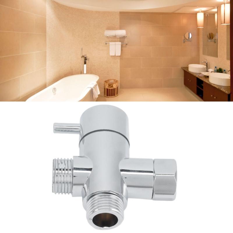 Shower Head Diverter Valve G1/2 Diverter Valve 3 Way For Hand Held Showerhead And Fixed Spray Head