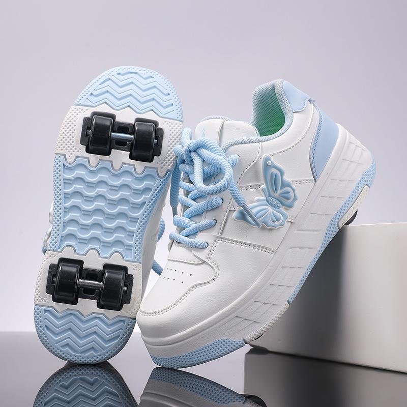 Student Runaway Shoes Four-Wheel Children'S Roller Skates Boys And Girls Removable Ultra-Light Version Shoes With Wheels