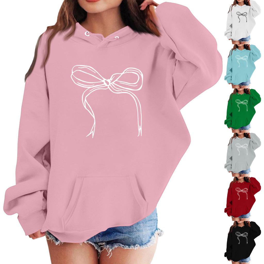 Sweatshirts For Teen Girls Hoodies Long Sleeve Drawstring Pullover Cute Oversized Hoodie
