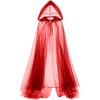 Creative Gift With Oversized Hood Halloween Hooded Cloak Lace-Up Vintage Overcoats Black Color Cosplay Costume