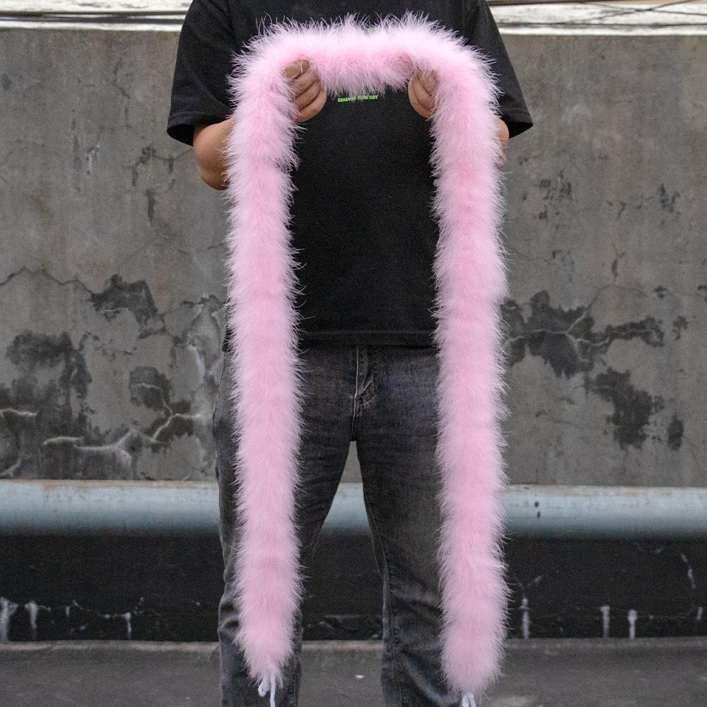 2Yards Colorful Marabou Feather Boa 50g Turkey Plumes Boas Shawl for Wedding Cosplay Clothing Accessory Decoration Plumas Boa