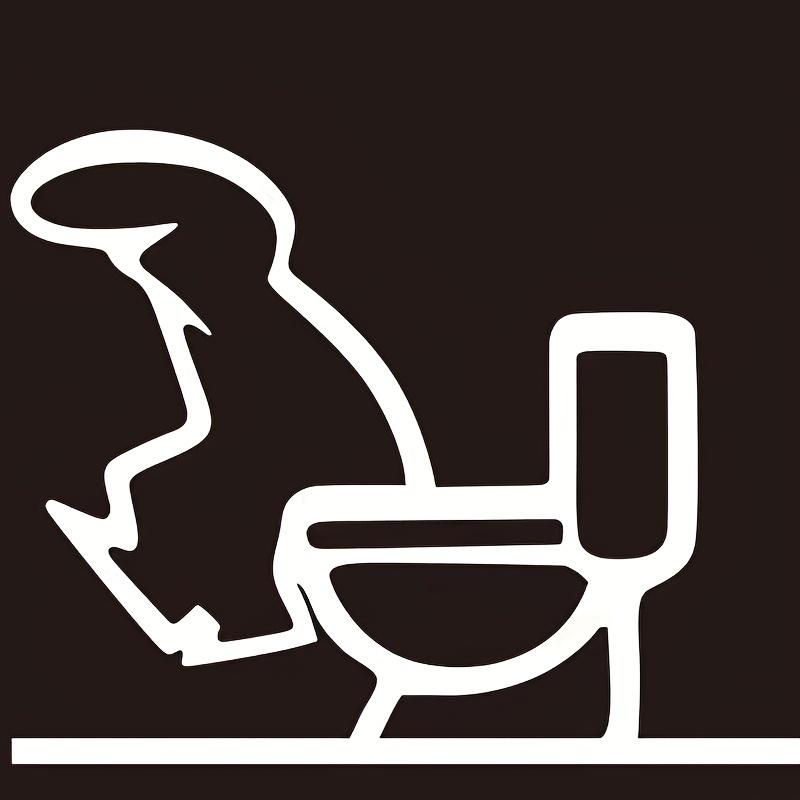 1pc Metal Bathroom Toilet Logo-Fun Modern Wall Decor,Suitable for Home, Office, Restaurant Toilet-ideal for Housewarming