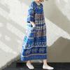 Maneca scurta marime mare bumbac vintage floral nou in rochii pentru femei rochie lejera lunga de vara