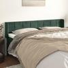 3118837 vidaXL Headboard with Ears Dark Green 203x16x78-88 Cm Velvet