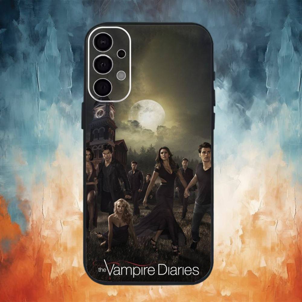 V-Vampire Diaries Phone Case For Samsung S25,S24,S21,S22,S23,S30,Ultra,S20,Plus,Fe,Note,10,9,5G Black Cover