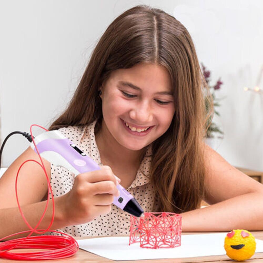5M PLA Filament X 20 Colors 3D Printing Pen Set Doodle Printer Drawing Gift For Kids - Blue
