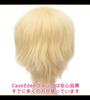 CaseEden Cosplay Wig, Short, 30cm, Heat-Resistant, Blonde, Light Gold, with Two Wig Nets