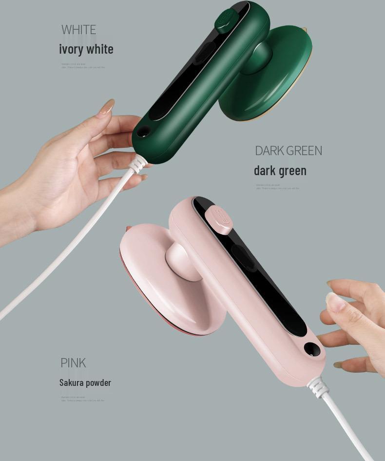 Compact Handheld Electric Garment Steamer & Iron for Dry/Wet Use in Dorms and Homes