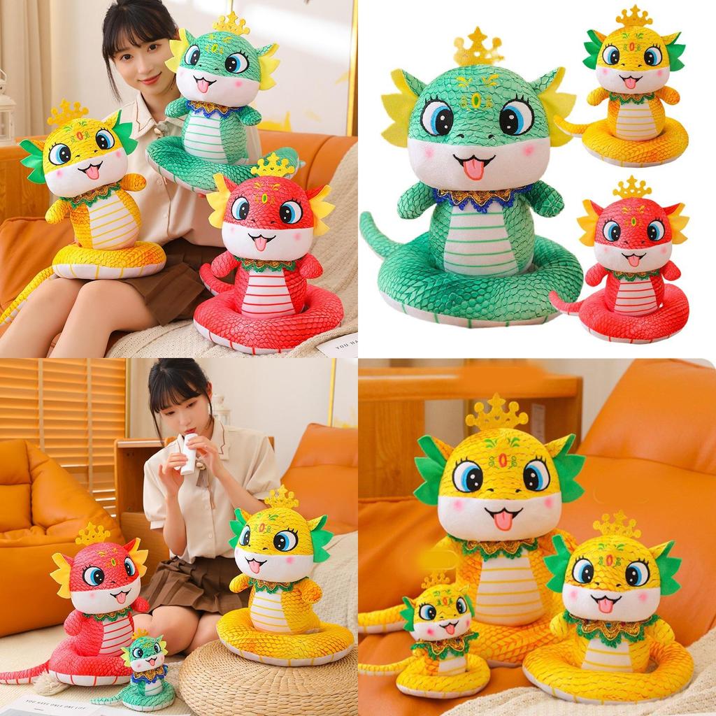 Adorable Plush Snake Doll For 2025 Year Of The Snake Gift Soft Toy With Custom Logo