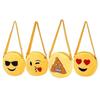 Cute Kids Mini Emoji Coin Purse Case Funny Plush Bag Shoulder Strap Rucksack