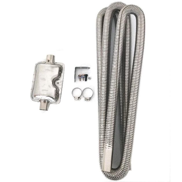 Air Diesel Parking Heater Stainless Steel Exhaust Pipe Tube Gas Vent Fuel Tank Muffler Silencer For Car Heaters Accessories