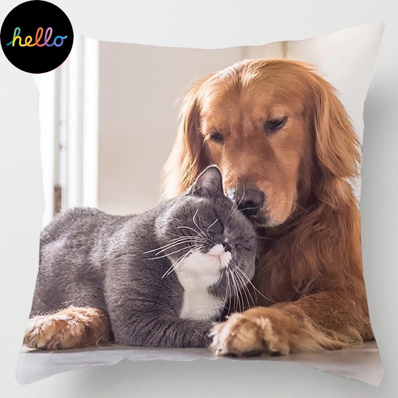 18 Inch Cat Collection Pillowcase Home and Office Decor Square Pillowcase