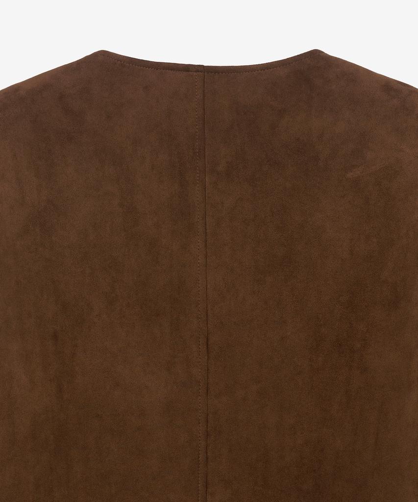 Mind Bridge Women [W] Suede Round Neck Jacket