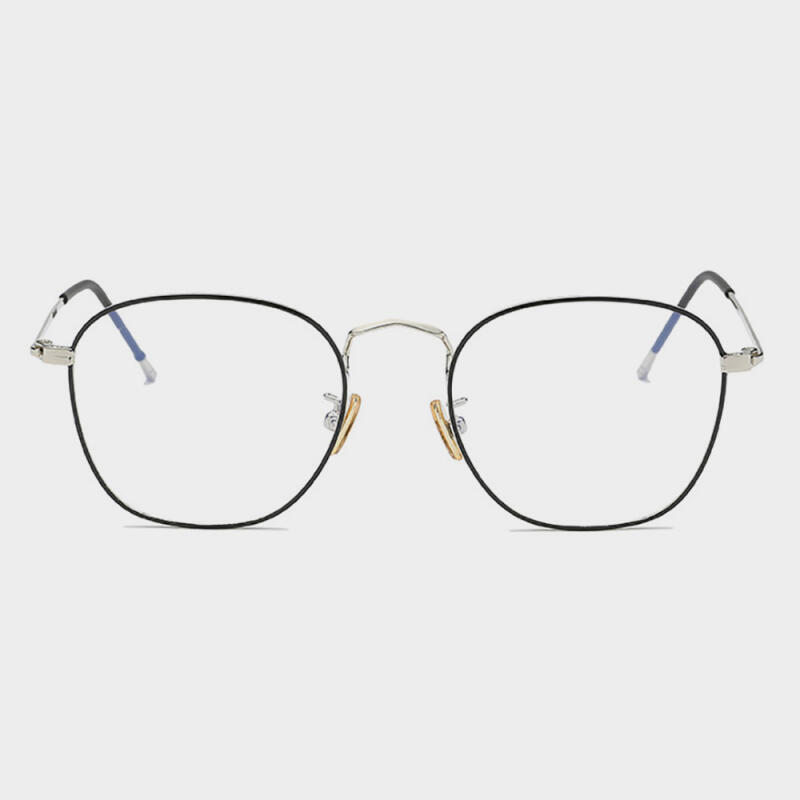 NeoRetro B8804 C4 Silver Black Blue Light Blocking Glasses none