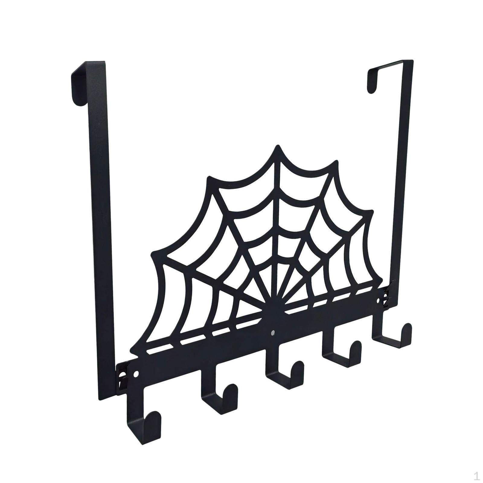 

over The Door Hooks Coat Hanger Back Hanging Halloween Decor for Bedroom Spiderweb