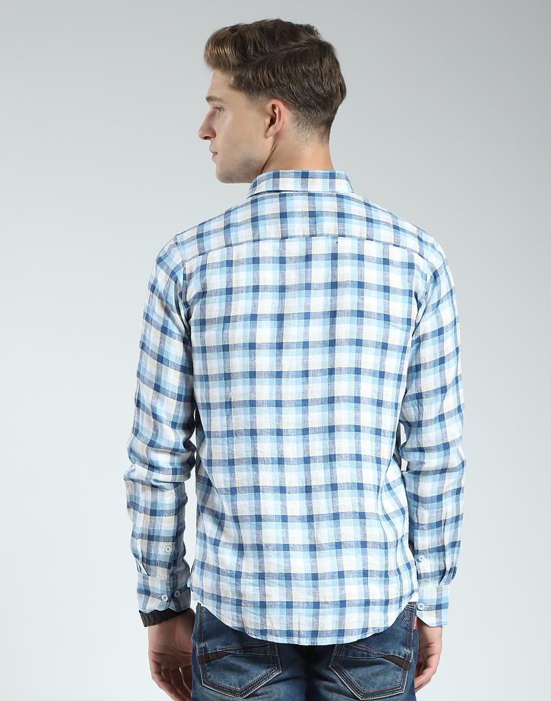 Camicia a quadri da uomo vestibilità regolare | Maniche lunghe | Colletto spread | Taschino frontale | Camicia elegante e casual da uomo