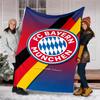 FC Bayern München logo printed throw blanket—soft,warm;versatile blanket for all seasons—perfect as &air-conditioning throw,nap blanket