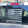 Rear Middle Window American Flag Decal For      2024 Dodge RAM 1500 2500 3500 Accessories, Back Center Sliding Window Glass USA Flag Vinyl
