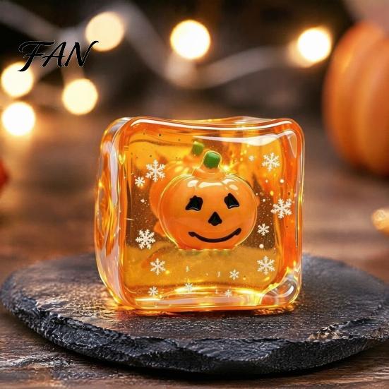 Stress Relief Squeeze Toy Halloween Ghost Cube Toy, Pumpkin Bat with Sensory Snowflake, Hand Relaxation for Party Favors Portable Ball