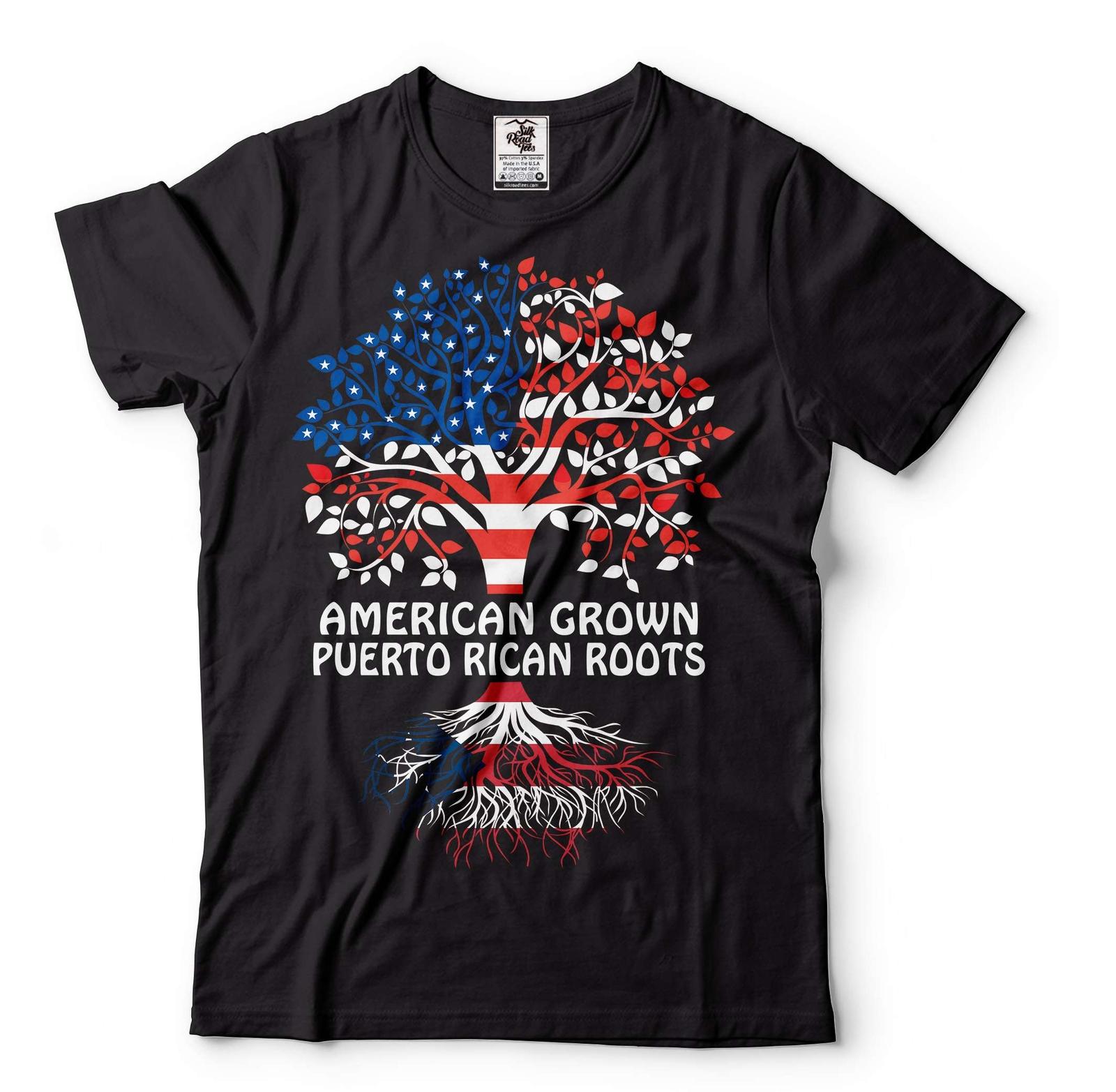 American Grown Puerto Rican Roots Shirt Puerto Rican Gifts Puerto Rico Shirt L