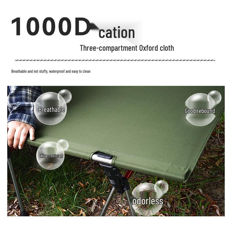 Ultraleichte tragbare faltbare Campingliege mit zweifacher Höhenverstellung für den Außenbereich, das Büro oder das Krankenhaus