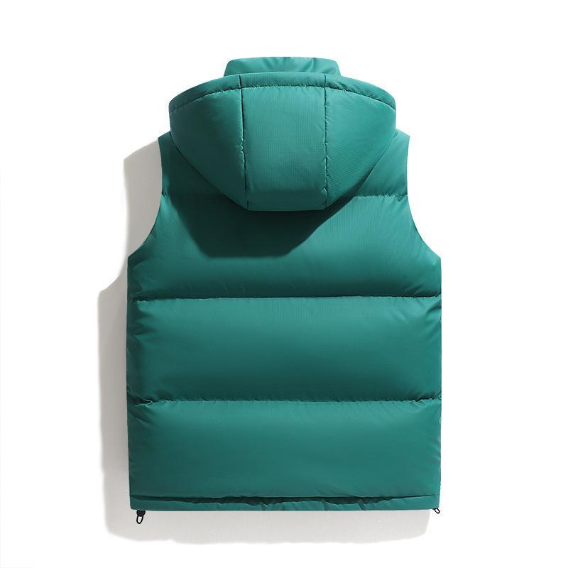 2025 new autumn and winter hoodie jacket fashion warm graphene heat-gathering windproof trend European size vest men's clothing