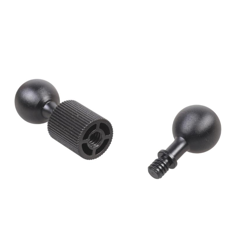 Motorcycle Double Ball Extension Rod Mount 17mm Ball Head 1/4” Thread Aluminum Bracket For Phone Action Camera Accessories
