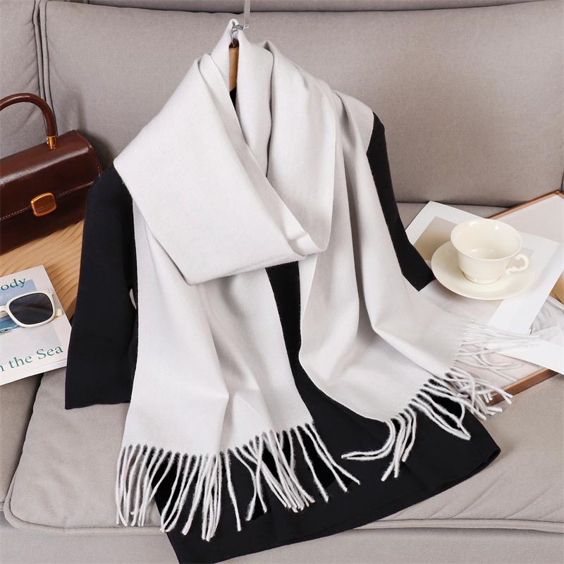69 Colors Winter Scarf for Women Warm Cashmere Scarves Hijab Solid Lady Long Shawl Wrap Female Pashmina Bandana Poncho Stoles